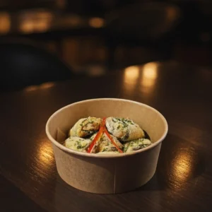 delicias crocantes de calabacín y salmón